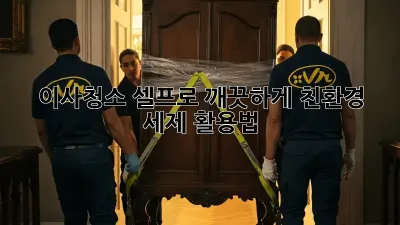 이사청소, 셀프로 깨끗하게! 친환경 세제 활용법